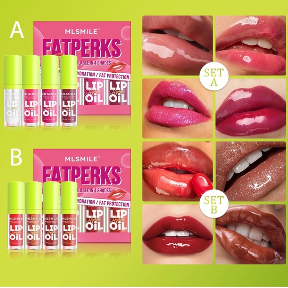 NIB  Set of 8 Lip Oil-Lip Glaze - Picture 6 of 9